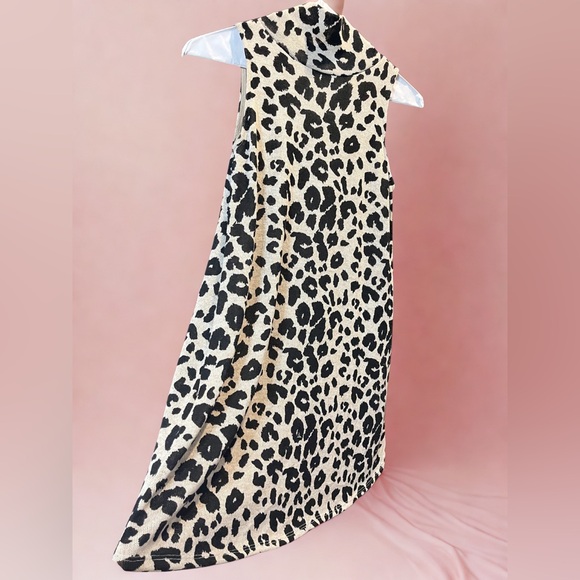 Newbury Kustom Black and Cream Animal Print Dress - Picture 2 of 5